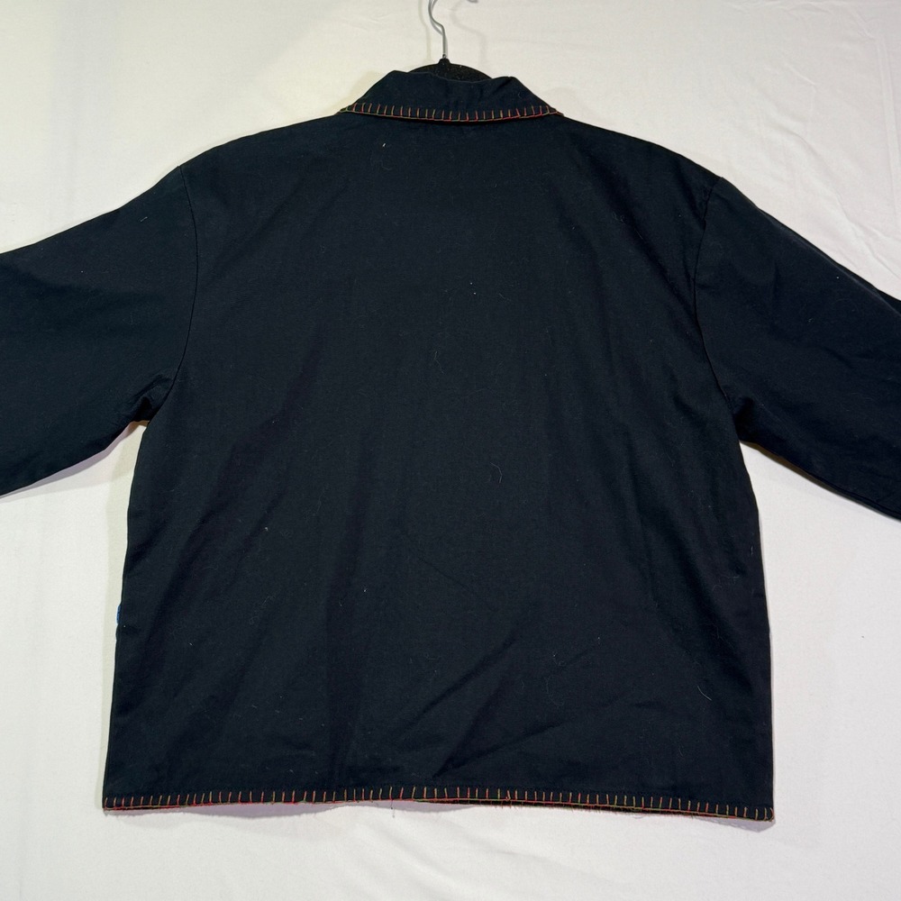 Vintage New Directions Christmas Tree‎ Embroidered Button Down Holiday Jacket - Picture 8 of 8